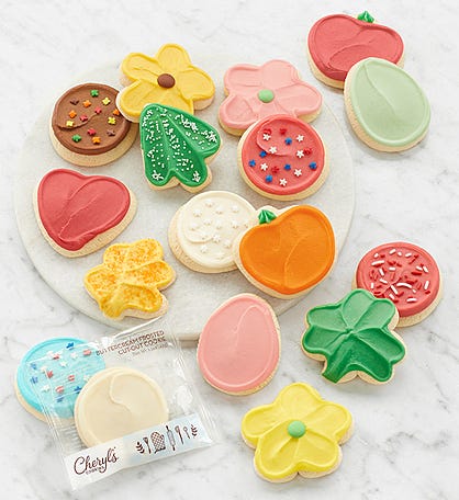 Buttercream Frosted Cut-out Cookie of the Month Club - Pay-as-you-go – 12 cookies